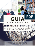 Guía para Postular A Doctorado en Economía en El Exterior