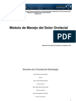 Módulo de Manejo Del Dolor Orofacial 2019-2020 - 1
