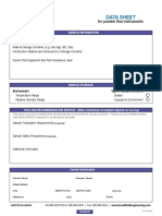 Powder Data Sheet Interactive