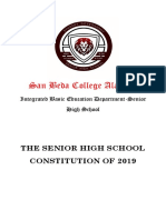 2019 SBCA-SHS Constitution