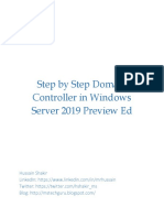 Windows Server 2019-Step by Step Installation of Domain Controller