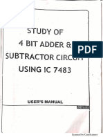 Half and Full Adder and Subtracter