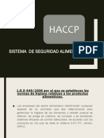 Sistema HACCP: Análisis de Peligros y Puntos Críticos de Control