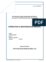 O&M Manual for SMPS Based Integrated Power Supply System