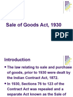 Sale of Goods Act, 1930