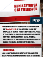 Komunikasyon Sa Radyo at Telebisyon