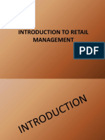 Introduction To Retail Management