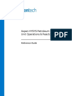 Aspen Hysys Petroleum Refining Unit Operation and Reactor PDF