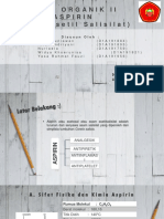 Kimia Organik II: Aspirin (Asam Asetil Salisilat