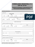 Formulario Registral #2 - FLORESTA