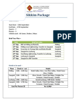 Sikkim Package 11th-17th September