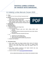 Fix Juknis Festival Lomba Literasi Nasional SD Tingkat Kota Semarang 2020 PDF
