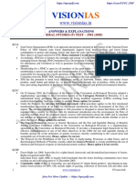 Vision IAS Prelims 2020 Test 19 Solution PDF