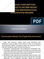 Kebijakan Consumption-Based Tax VS Income Based Tax Untuk