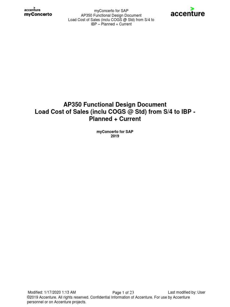 AP350 | PDF | Cost Of Goods Sold | Sap Se