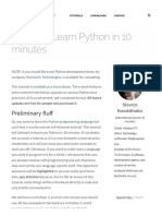 Learn Python in 10 Minute - Stavros' Stuff