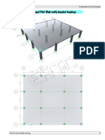 Mathcad - Practical Example With PT Flat Slab PDF