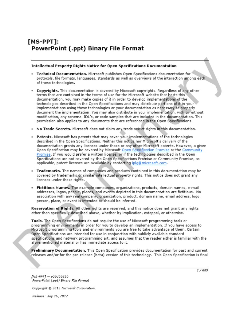 Microsoft Corp. Microsoft Office File Formats - MS-PPT - PowerPoint PPT ...