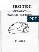 Vacuum Cleaner Eurotec EU5420 User Manual