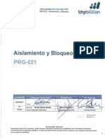 PRG-021 AISLAMIENTO Y BLOQUEO