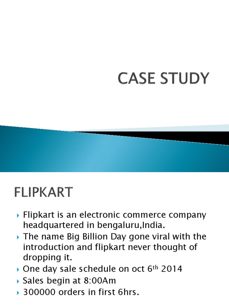 flipkart crm case study