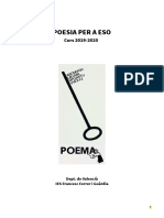 Antologia de poesia per a 1r-2n ESO 2019-20