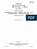 IS 190 CONIFEREOUS SAWN TIMBER (BAULKS & SCANTLINGS) - SPECIFICATION.pdf