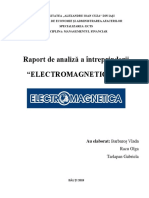 Raport de Analiza Electromagnetica SA