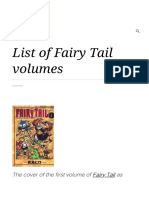 List of Fairy Tail Volumes PDF