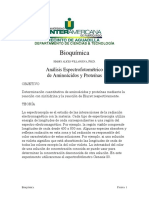 Aminoacidos - Determinacion Espectrofotometrica PDF