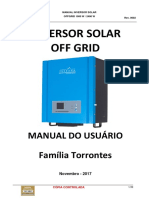 Manual inversor solar off-grid 1000W/2400W