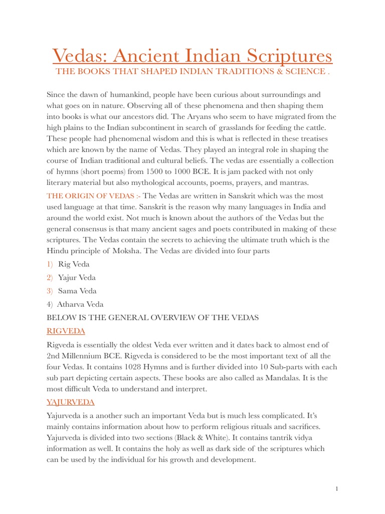 Essay Vedas | PDF | Vedas | Upanishads