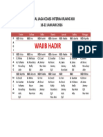 Jadwal Jaga Coass Interna Ruang Xxi