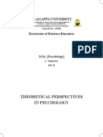 Theoretical Perspectives in Psychology PDF