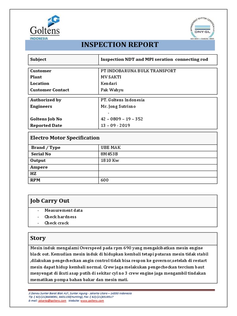 Inspection Report | PDF