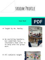 VTFT 2 Classroom Profile