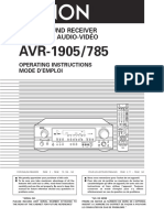 Avr-1905 785 Ownersmanual PDF