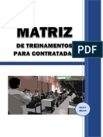 Matriz de Treinamentos