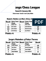Updated Round 8 Results 1-17-20 2019 2020 Chaturanga Chess League