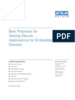 Best Practices For Testing Secure Applications For Embedded Devices