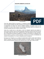 Desastre Ambiental en Bolivia
