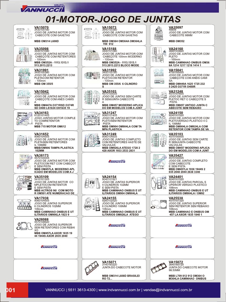 Catálogo Grupo Vannucci Mercedes Benz | PDF | Tecnologia de veículos |  Conversão de energia