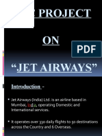 BC Project ON "Jet Airways"
