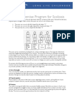 Scoliosis Home Exercise Program