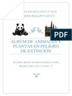 Albúm de Animales y Plantas en Peligro de Extinción