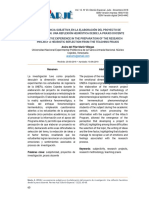 La Experiencia Subjetiva en La Elaboración Del Proyecto de