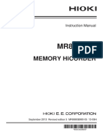 HIOKI MR8880 Manual PDF