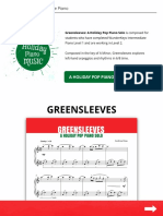 Greensleeves A Holiday Pop Piano Solo