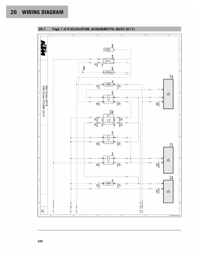 KTM 390 DUKE Wiring Diagram 2016 | PDF