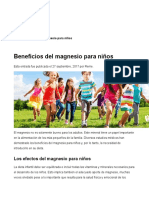 Magnesio Beneficios en Niños PDF